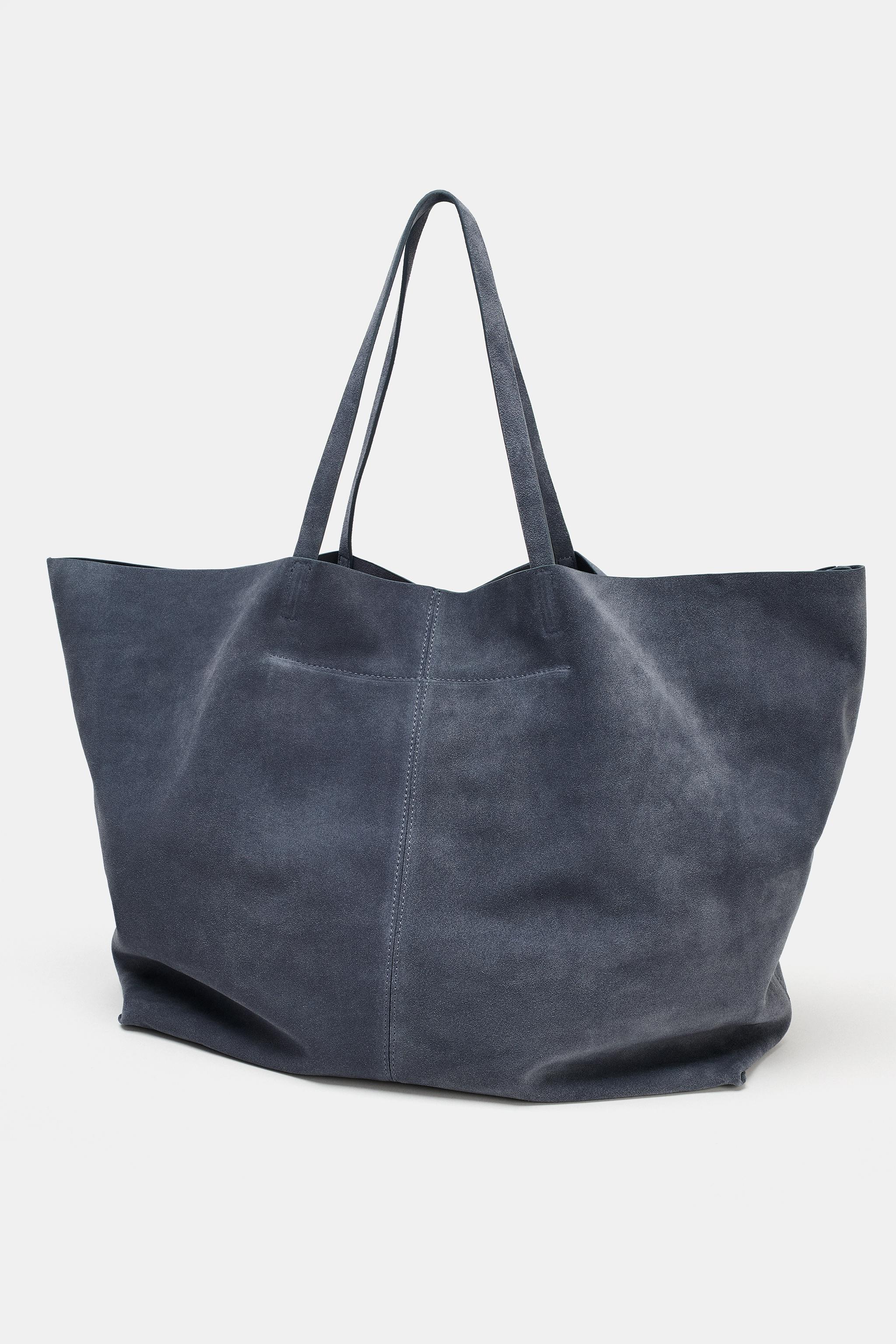 MAXI SPLIT LEATHER SHOPPER
