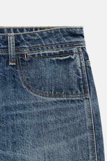 TRF MID-RISE CAPRI DENIM JEANS - Blue by Zara - Image 8