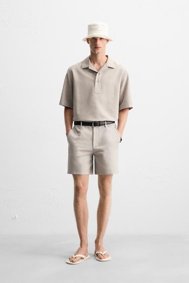 CAMISA POLO RELAXED FIT - Gris medio de Zara - Imaxe 0