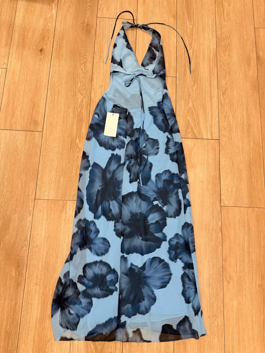 HALTER PRINTED LONG DRESS - Image 2