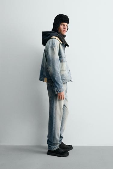VESTE EN JEAN AVEC PLIS X SR_A - Bleu moyen de Zara - Image 3