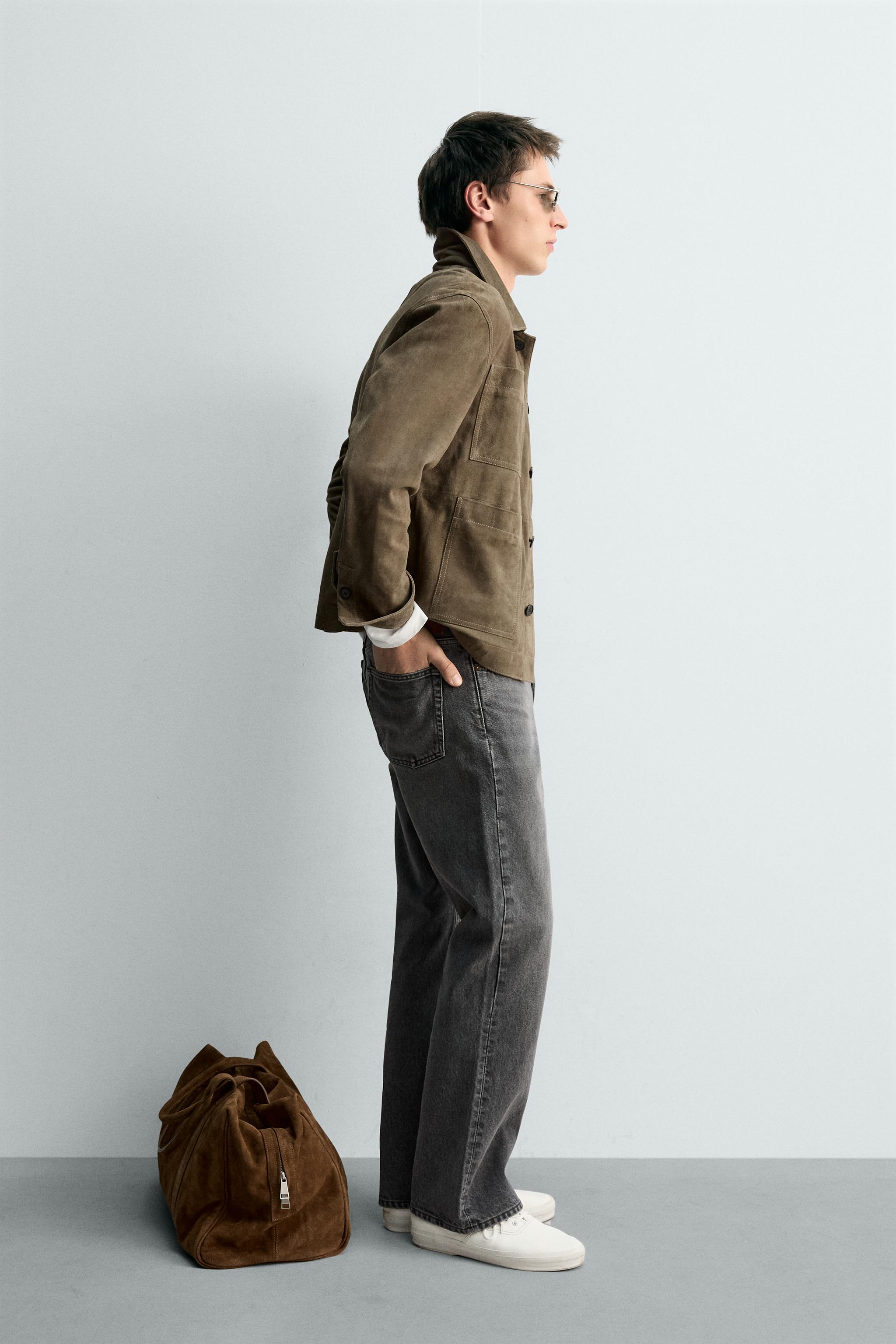 BLOUSON EN DAIM À POCHES