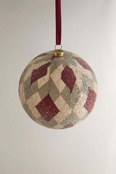 DÉCO SAPIN BOULE LOSANGES NOËL - Multicolore de Zara - Image 1