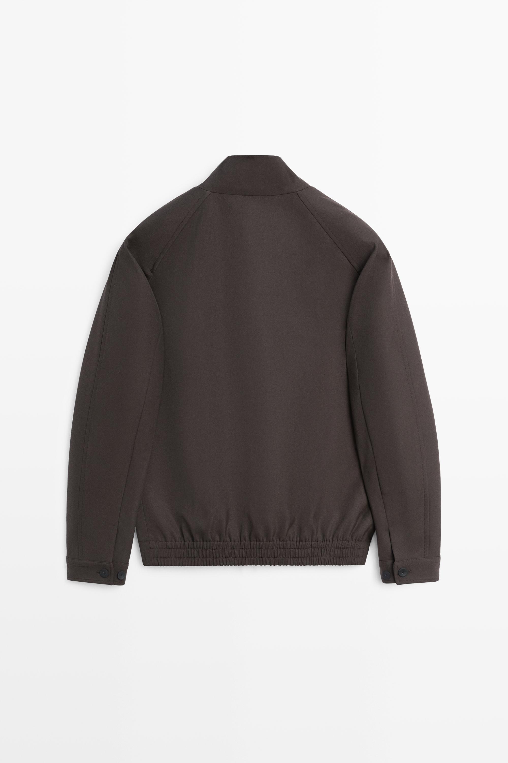 100% cool wool total look jacket