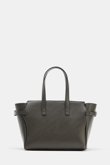 MINI SAC SHOPPER - Gris de Zara - Image 3