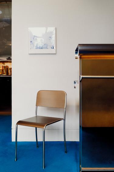 TEXTURED STEEL CHAIR - Matte silver by Zara