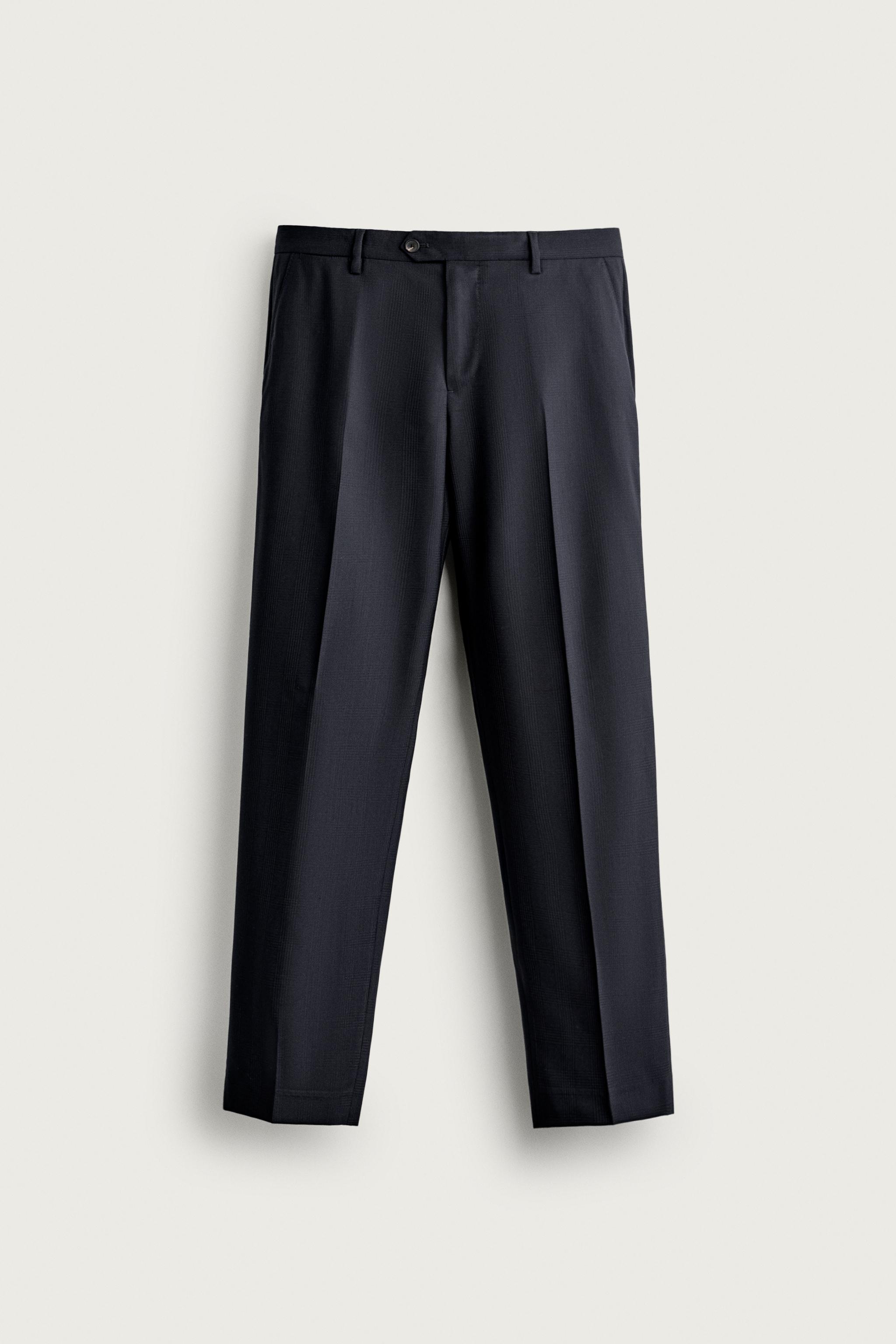 PANTALON COSTUME CARREAUX 100% LAINE