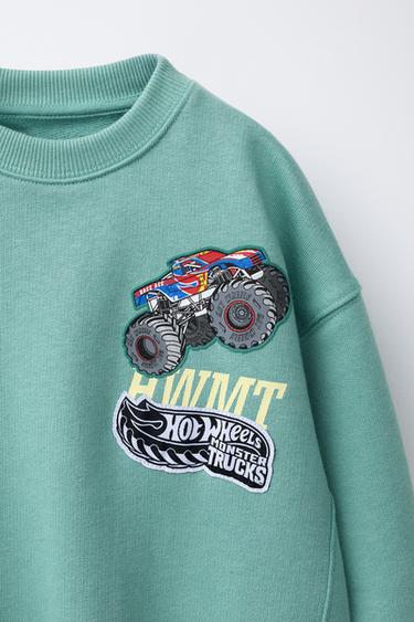 HOT WHEELS MONSTER TRUCK® SWEATSHIRT - verwaschenes Grün von Zara