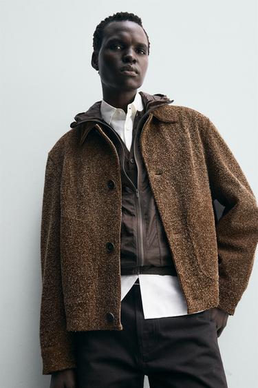 BRUSHED SUEDE LEATHER JACKET - Clay by Zara - Image 5
