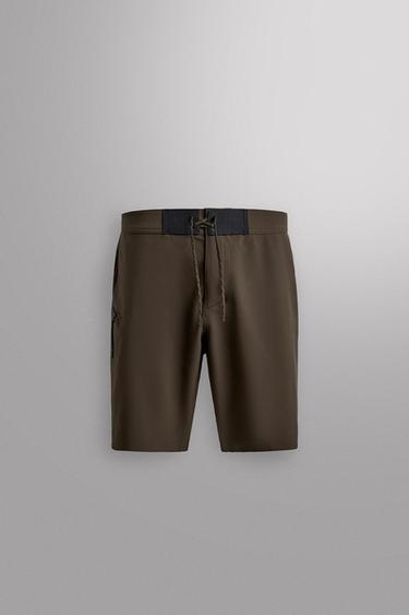 SURF BOARD SHORTS - Brown by Zara