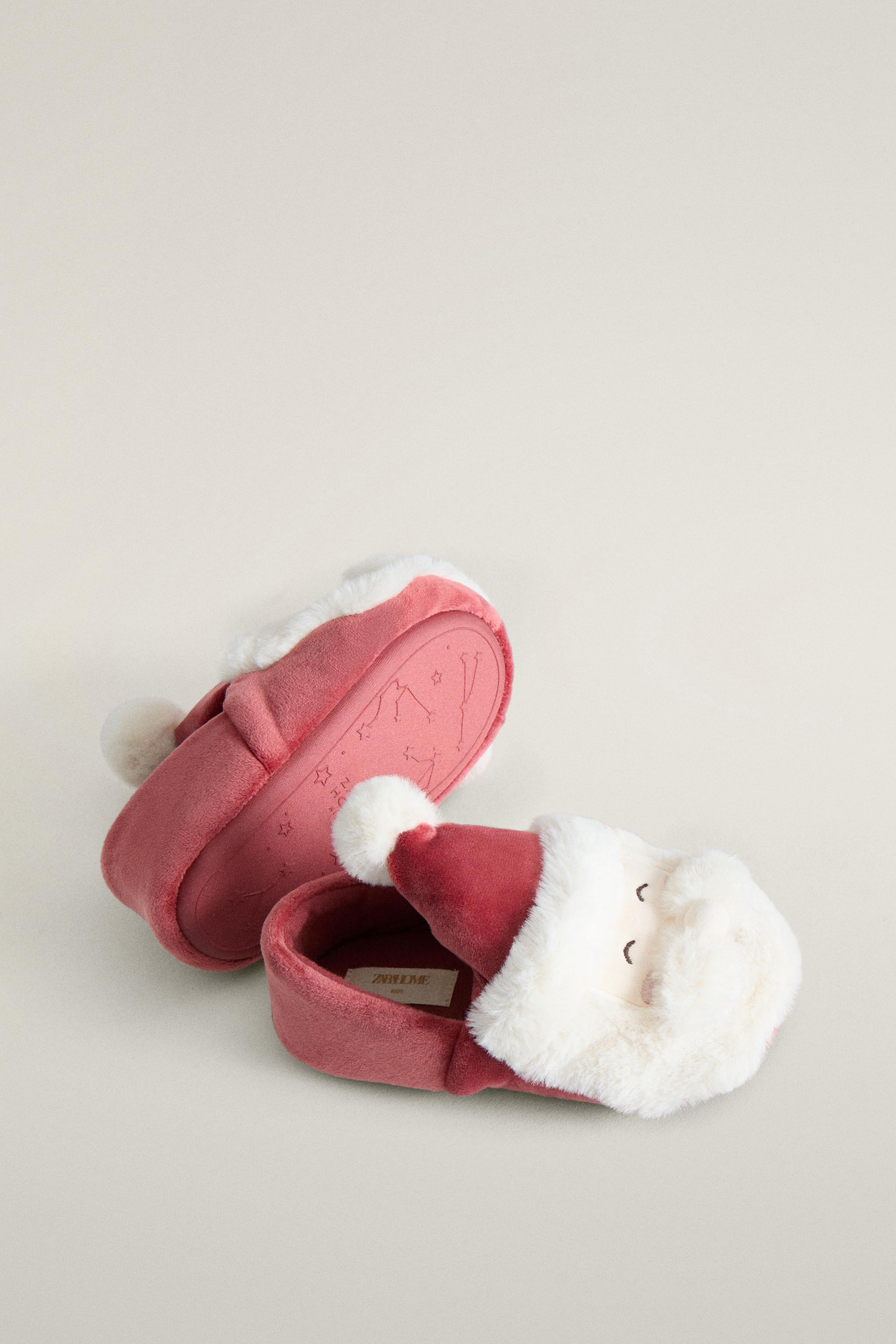 KIDS SANTA CLAUS CHRISTMAS SLIPPERS