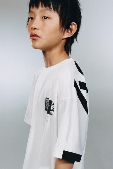 CAMISETA SPORTY GRAFFITI - Blanco de Zara
