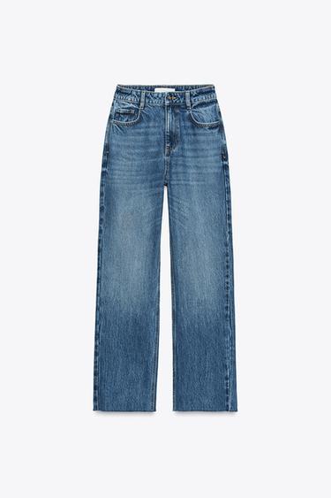 JEANS Z.02 STRAIGHT ANKLE CINTURA ALTA - Azul da Zara