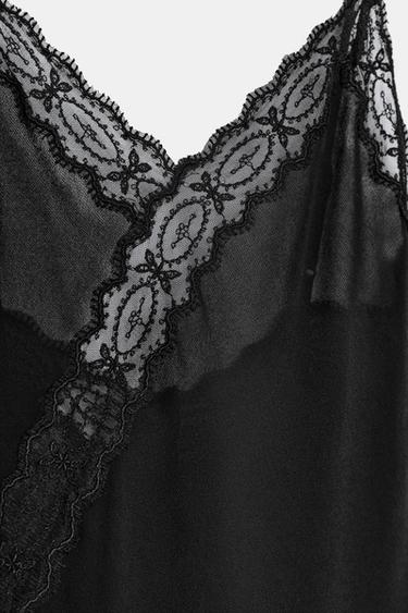 ROBE NUISSETTE ASYMÉTRIQUE ZW COLLECTION - Noir de Zara - Image 4