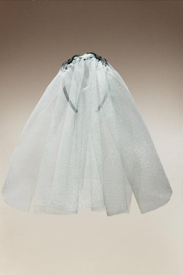 CHILDREN'S HALLOWEEN SKELETON HEADBAND - Cream by Zara