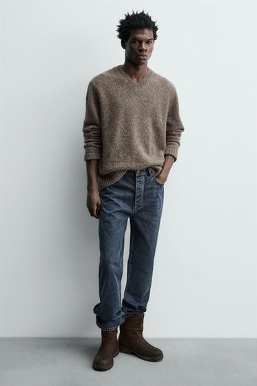 BOTA PIEL VOLUMEN - Marrón de Zara - Imagen 0