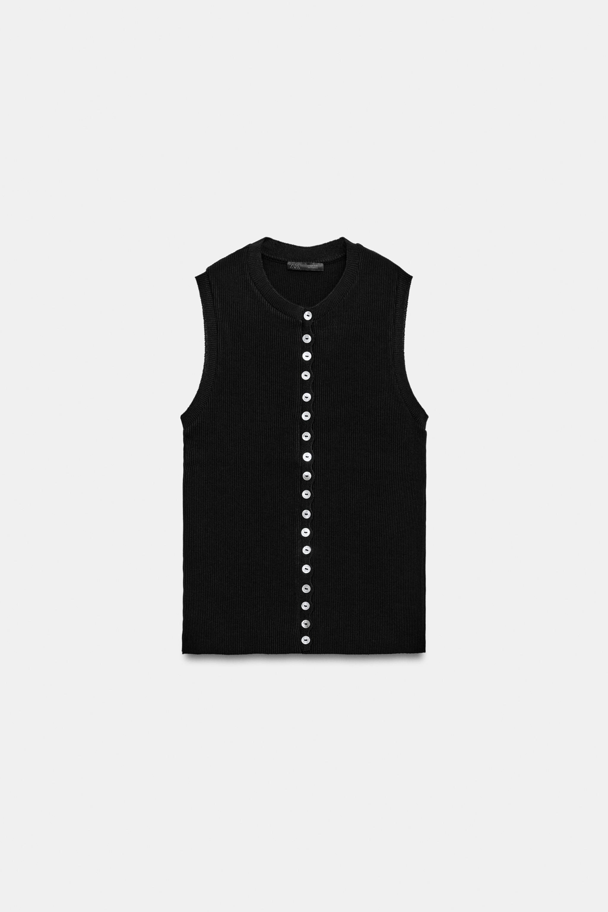 Женские топы Zara BUTTONED TOP — фото 7