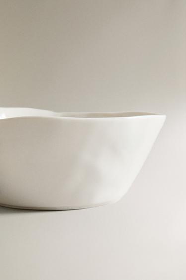 FLORAL PORCELAIN BOWL - White / Navy by Zara - Image 3