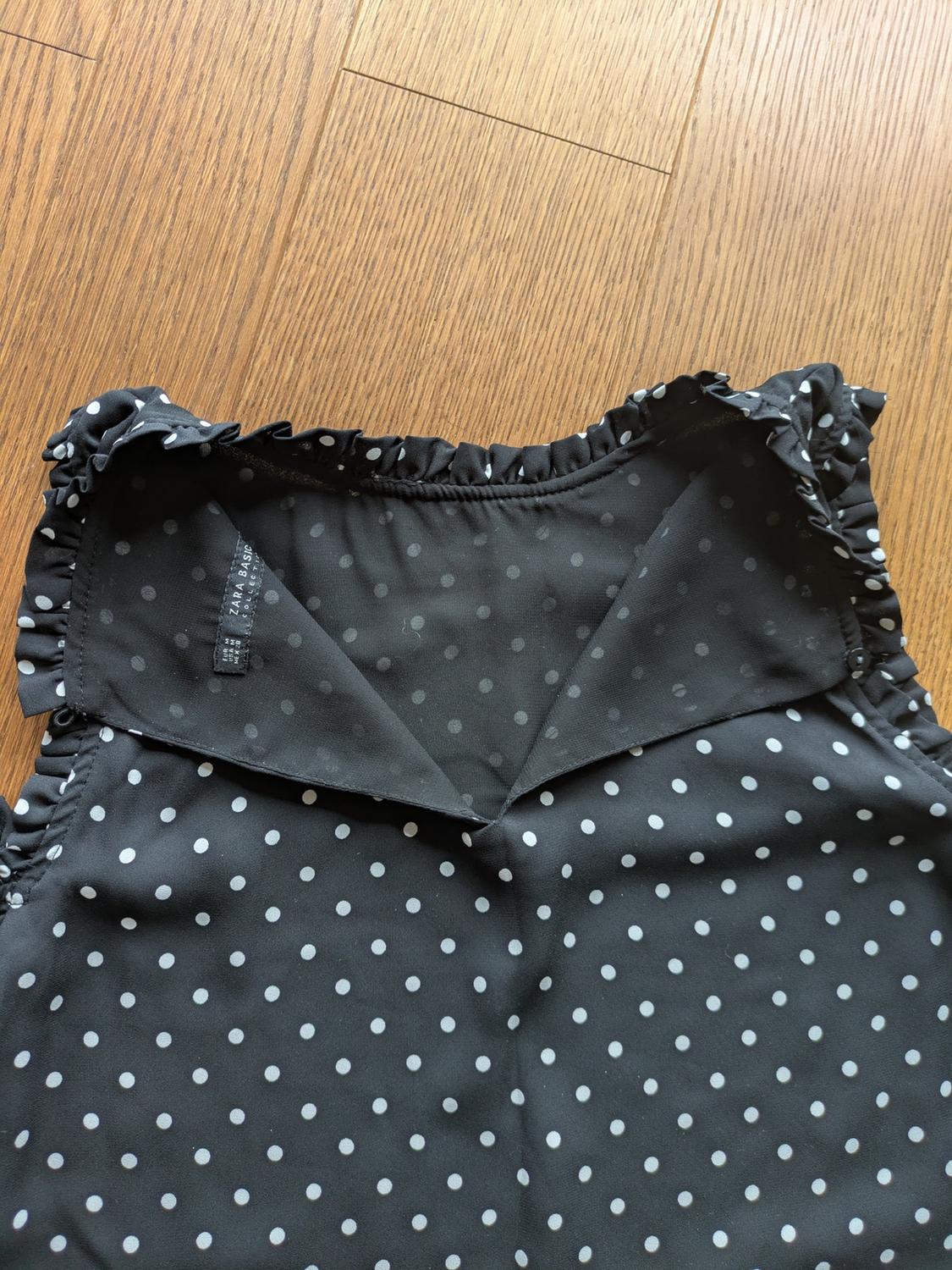BLACK POLKA DOT COLD SHOULDER MINI DRESS - Image 5