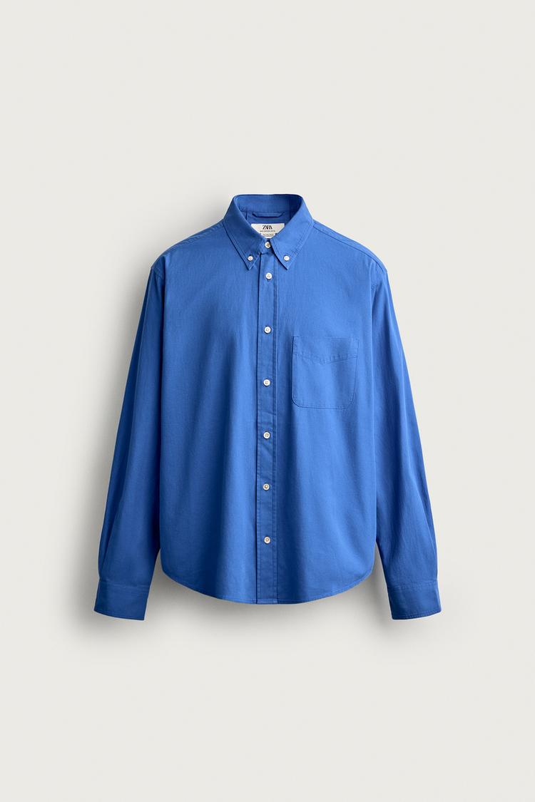 Camisa relaxed fit algodon