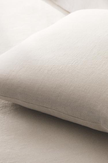 LINEN CUSHION COVER - Oyster-white by Zara - Image 5