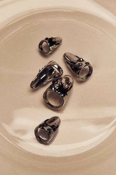 PACK OF METALLIC NAILS - Silver by Zara