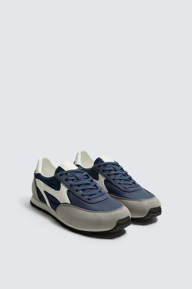 Zara RETRO STYLE SNEAKERS - Blue
