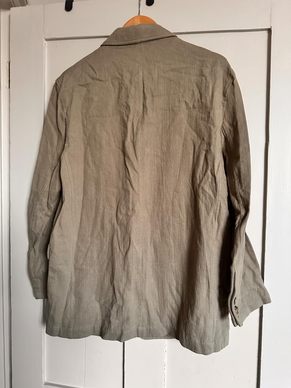 STRAIGHT LINEN-BLEND BLAZER - Image 2