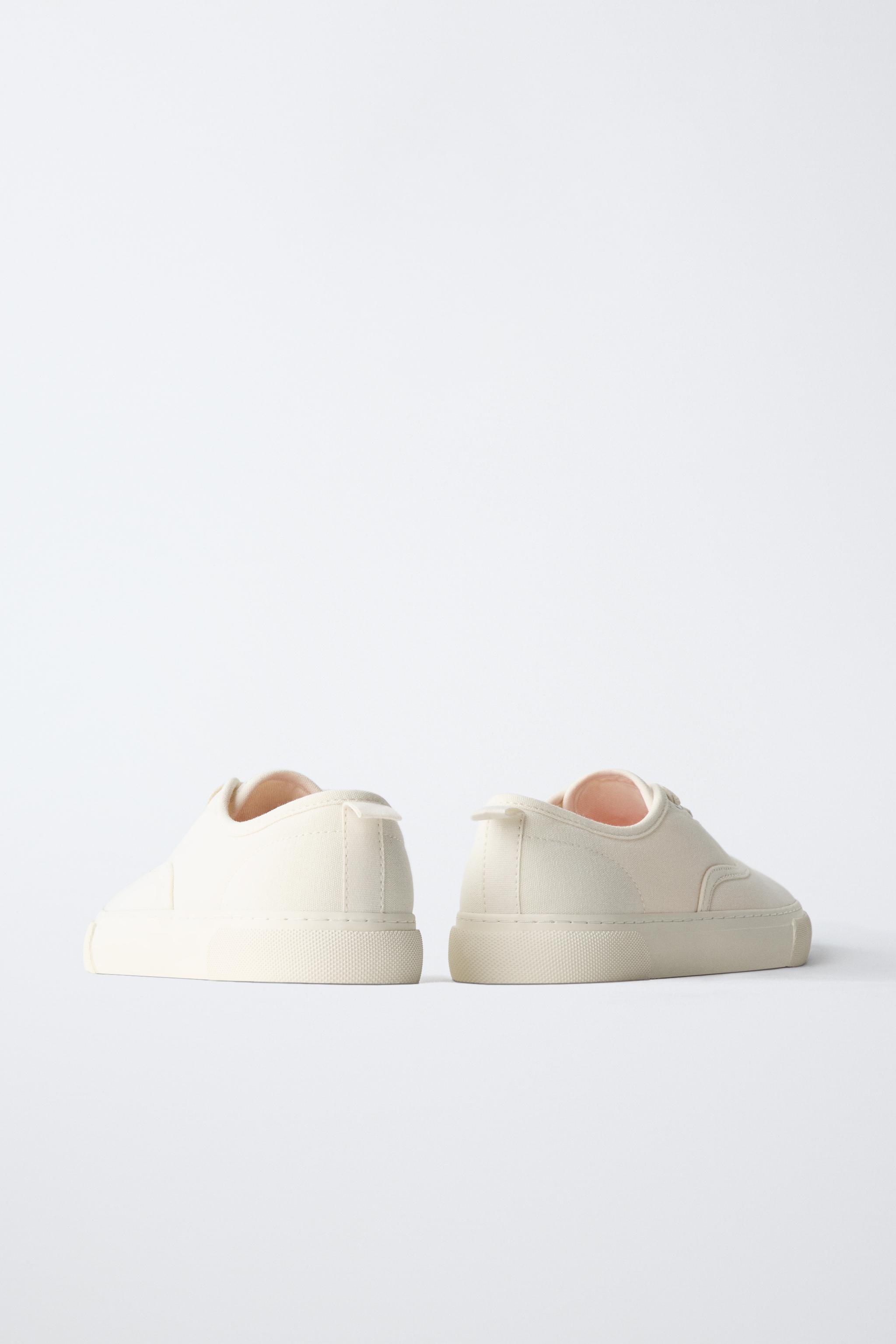 Детские кроссовки Zara CASUAL LACE-UP SNEAKERS — фото 7