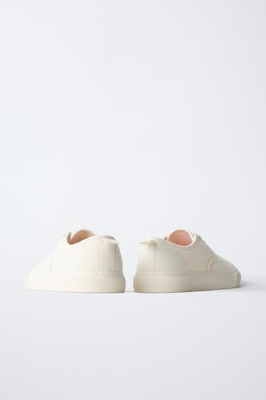 CASUAL LACE-UP SNEAKERS - White by Zara - Image 6