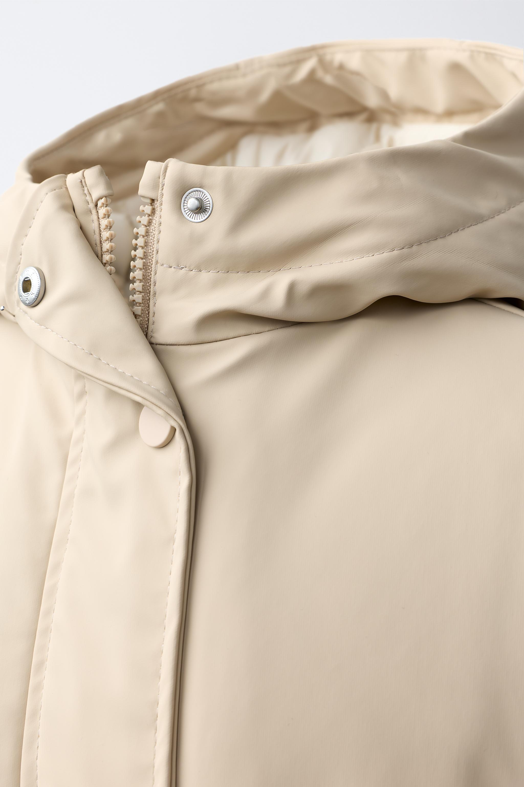 RUBBERIZED WATER-REPELLENT BELTED RAINCOAT