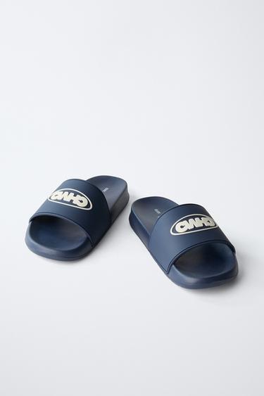 POOL SLIDERS - Navy Blue by Zara - Image 2