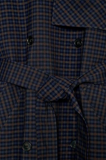 TRENCH À CARREAUX ZW COLLECTION ÉDITION LIMITÉE - Marron-Bleu de Zara - Image 11