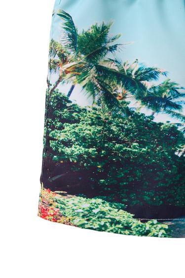 6-14 JAHRE/ BADE-BERMUDAS MIT FOTOAUFDRUCK - Türkis von Zara
