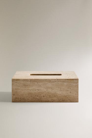 BEIGE MARBLE TISSUE BOX - Beige by Zara