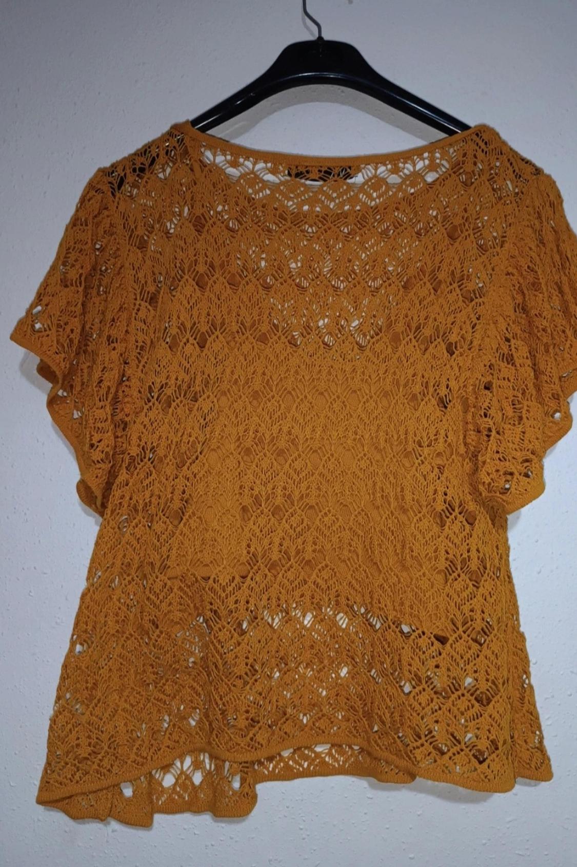 POINTELLE TOP WITH RUFFLED SLEEVES - Image 4