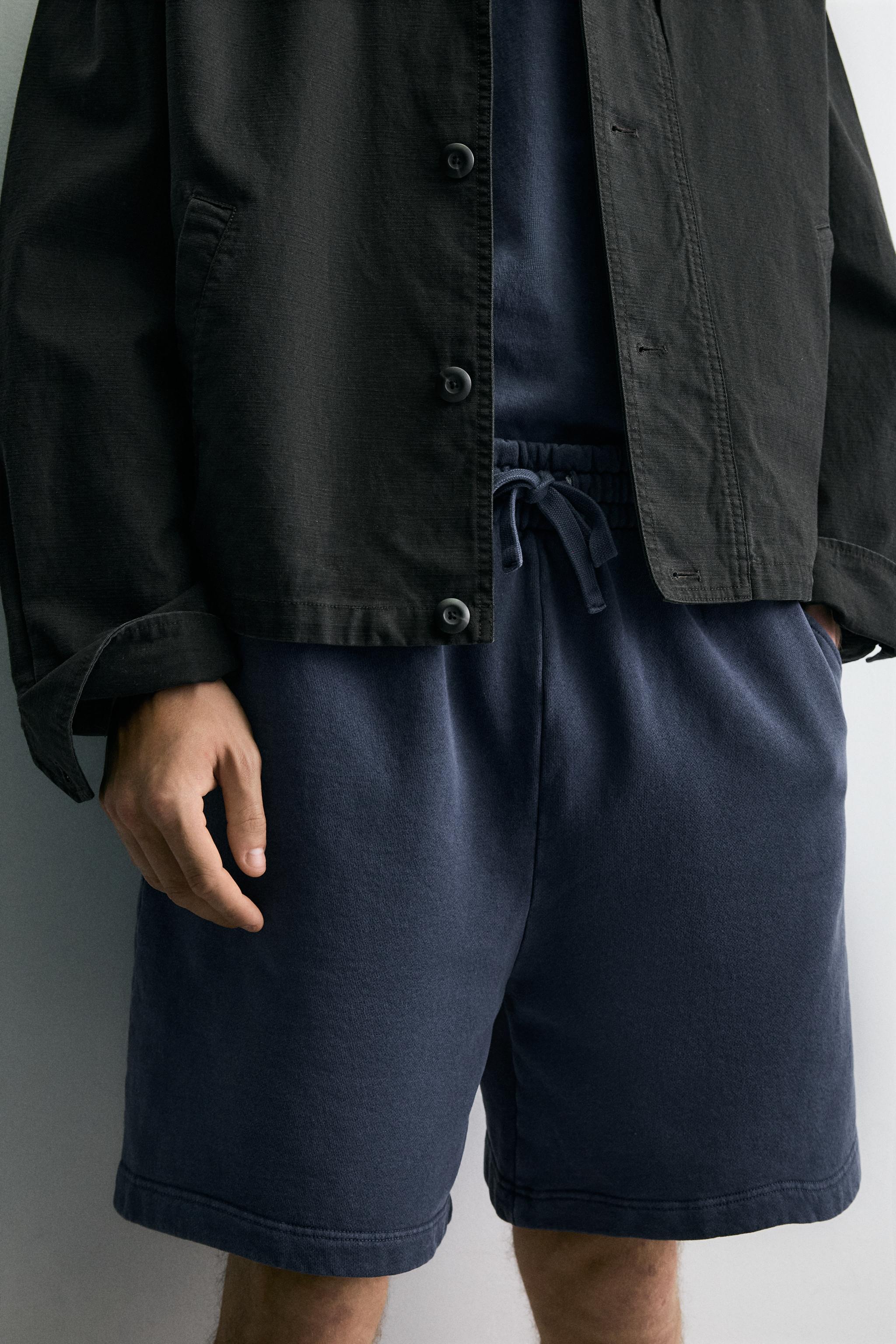 BASIC WASHED JOGGER SHORTS