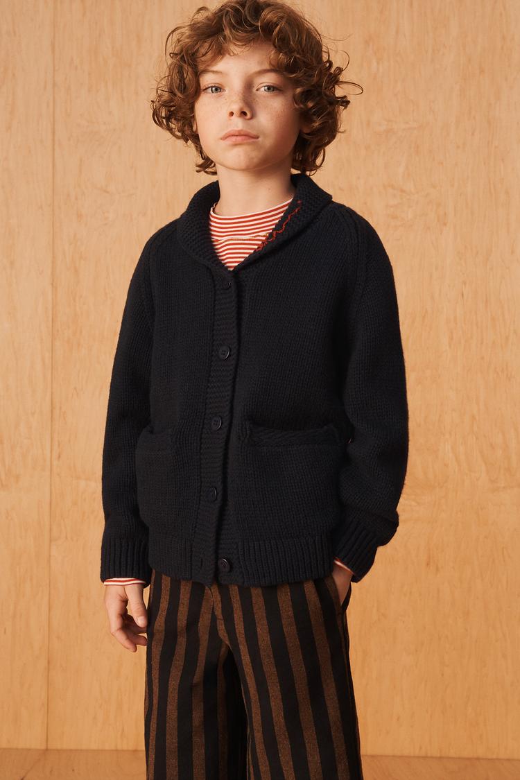 Cardigan 100 lana bordado limited edition