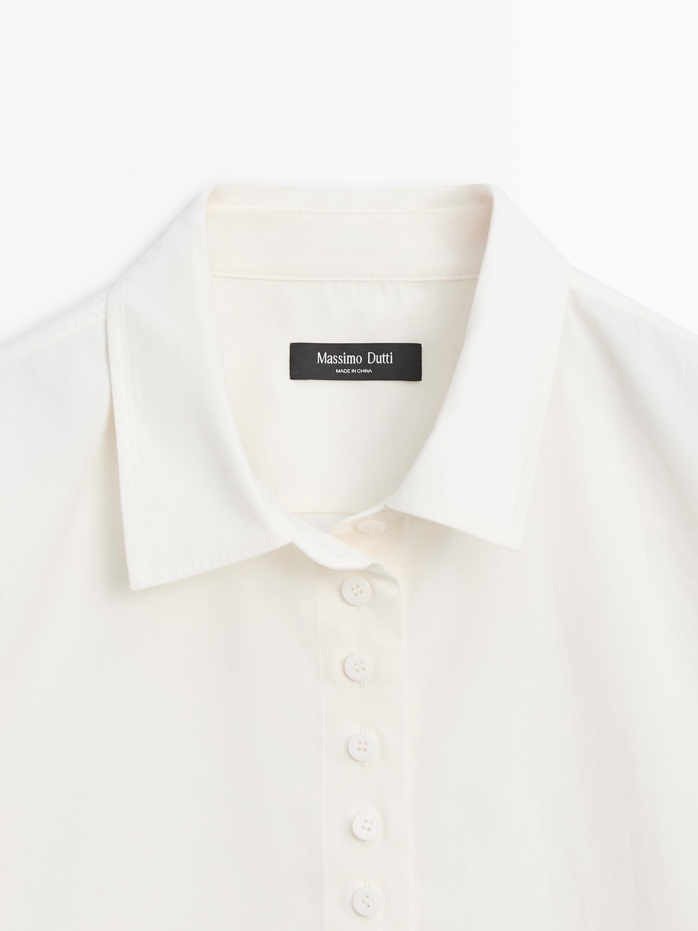 Chemisier boutons fantaisie 100 % coton