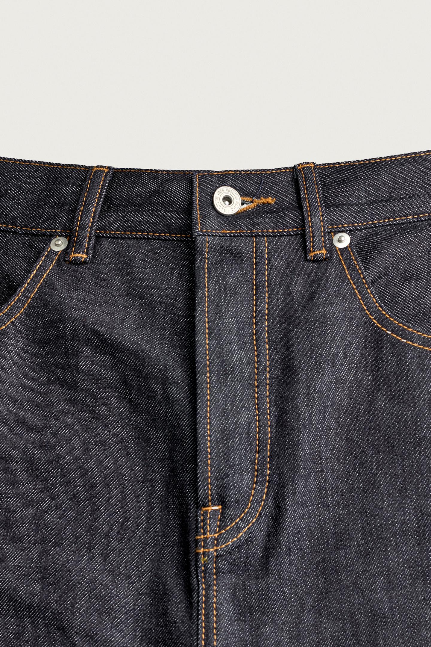 Мужские джинсы Zara Straight-Fit, цвет: Индиго — фото 9