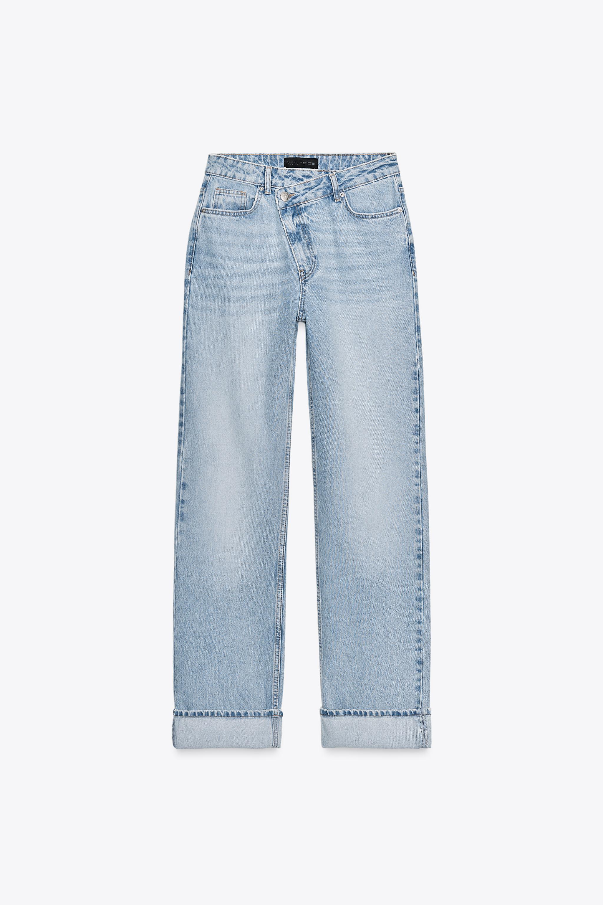 Z.09 CROSSOVER HIGH WAIST FULL LENGTH JEANS - Light blue