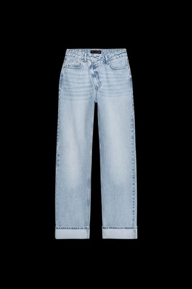 JEANS Z.09 CROSSOVER TIRO ALTO FULL LENGTH - Azul claro de Zara