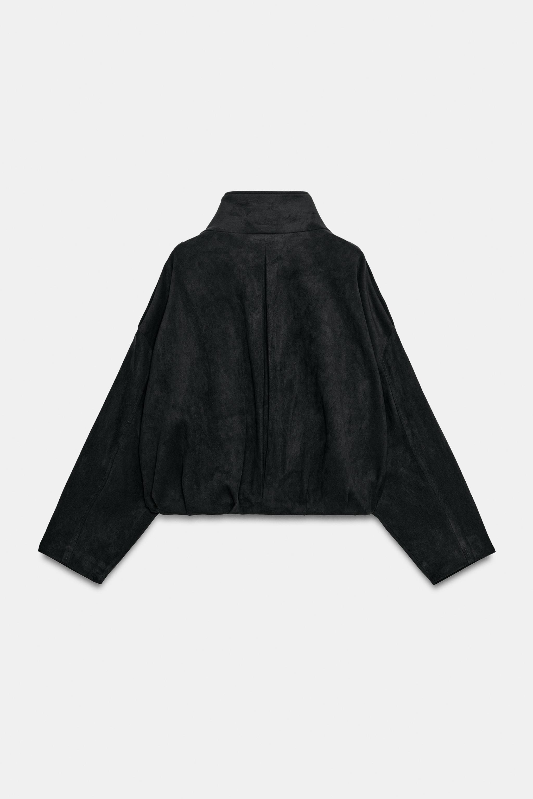 BLOUSON BOMBER EFFET DAIM