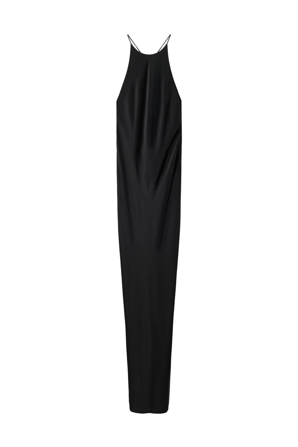 LONG SLIP DRESS WITH KNOTTED BACK - image 3