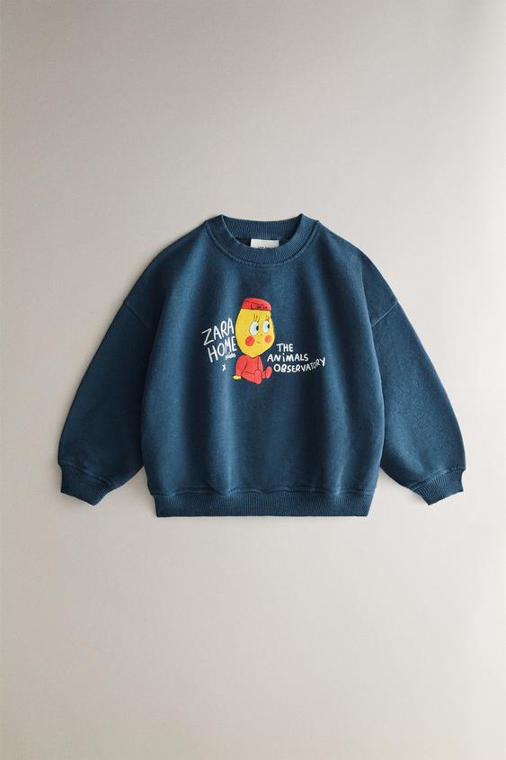 MOLETOM INFANTIL LIMONCELLA X THE ANIMALS OBSERVATORY - Azul da Zara - Imagem 0