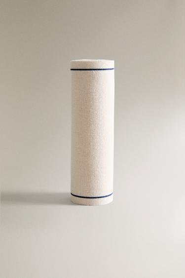 ROLL OF COTTON NAPKINS WITH BORDER (PACK OF 20) - Blue by Zara - Image 0