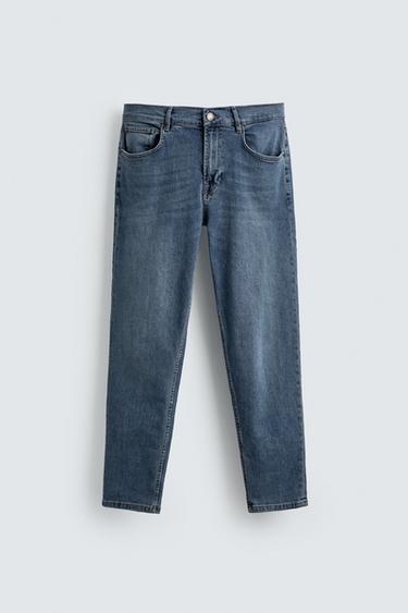 SLIM FIT JEANS - Mid-blue by Zara