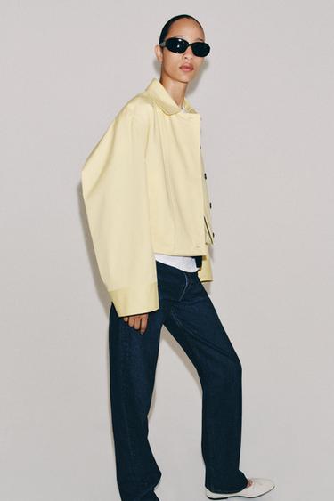 ZW COLLECTION SHORT JACKET - Yellow by Zara - Image 1