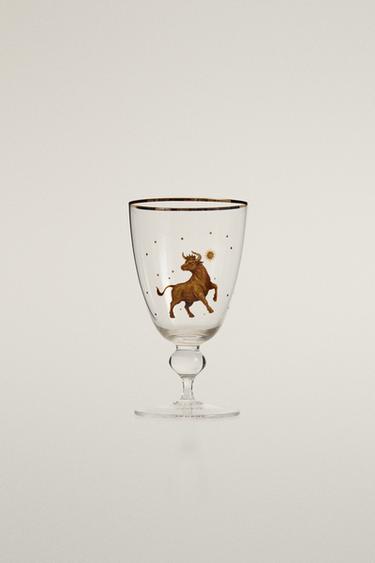 TAURUS ZODIAC GLASS | MARISA BERENSON - شفاف الخاص بـ Zara - صورة 0