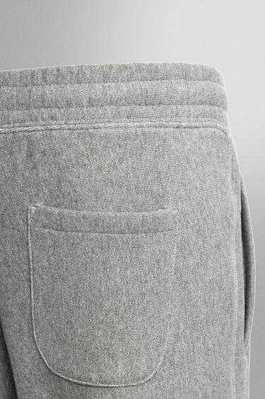 JOGGERS WITH PRINTED TEXT - Grey marl by Zara - Image 9